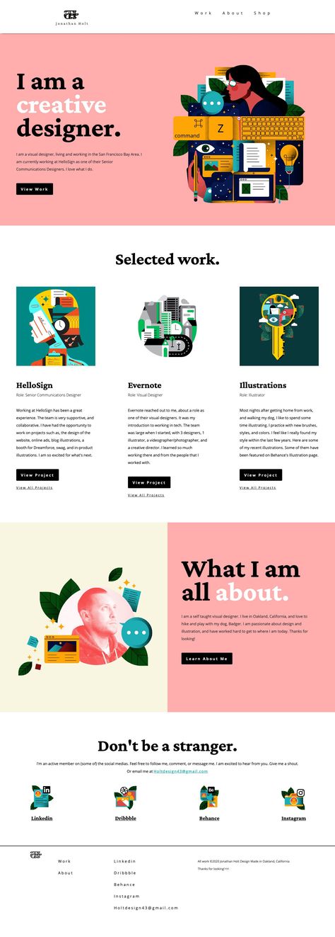 Website Design For Graphic Designers, Ux Design Inspiration Website, Nice Website Design, Web Portfolio Design Graphic Designers Website Layout, Website Design Illustration Layout, Ux Design Portfolio Ideas, Portfolio Collage Design, Website Resume Design, Portfolio Websites Designs