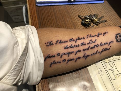 Jeremiah 29 11 Tattoo Men, Jeremiah 29 11 Tattoo Ideas, 29 11 Tattoo, Jeremiah 29 11 Tattoo, 11 Tattoo Ideas, 11 Tattoo, Verse Tattoos, Country Tattoos, Arm Tats