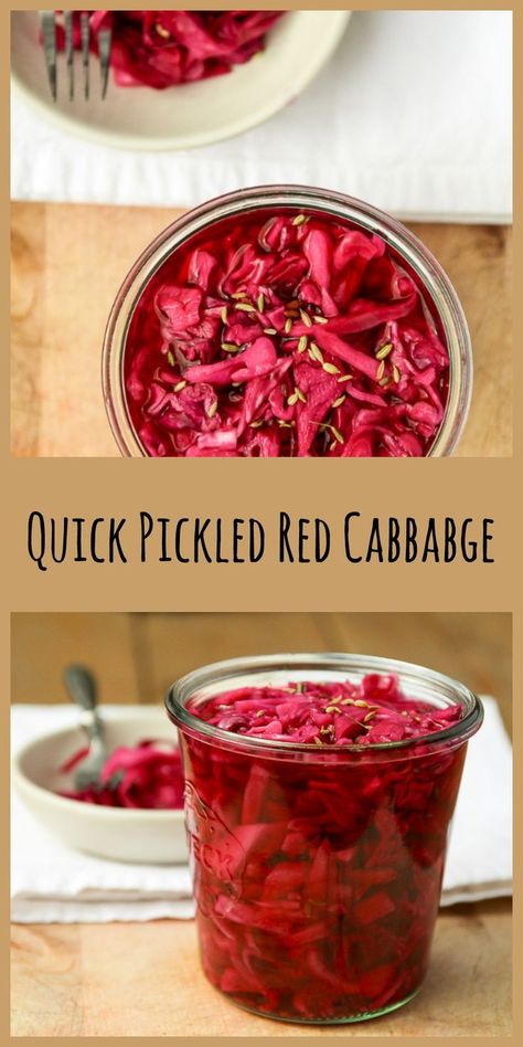 Pickled Cabbage Recipe, Recipes Cabbage, Diy Extracts, Quick Pickle, Burger Sandwich, Pickled Red Cabbage, Taco Burger, Red Cabbage Recipes, Pickle Recipes