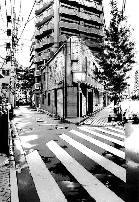 Black And White Wallpaper Iphone, 3d Building Design, Japanese Comic, Perspective Drawing Architecture, City Sketch, Perspective Drawing Lessons, Perspective Art, Background Drawing, Urban Fabric