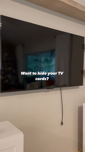 Tv Mounted On The Wall, Under Tv Ideas Wall Mounted Tv, Wall Of Cabinets, Tv Cords, Tv Mounted, Under Tv, Tv Console, Furniture Items, The Dogs