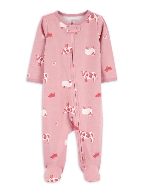 Arrives by Tue, Feb 13 Buy Carter's Child of Mine Baby Girl Sleep N Play, One-Piece, Sizes Preemie-6/9 Months at Walmart.com Toddler Pajamas, Girl Sleeping, Baby Protection, Wishes For Baby, Carters Baby, Feb 13, Pink Outfits, Baby Star