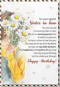 Happy Birthday Quotes For Sister In Law, Birthday Wishes For Sister In Law, Happy Birthday Sister In Law, Happy Birthday Wishes For Sister, Sister In Law Quotes, Gift Idea For Sister, Birthday Card For Sister, Cute Good Morning Gif, Card For Sister