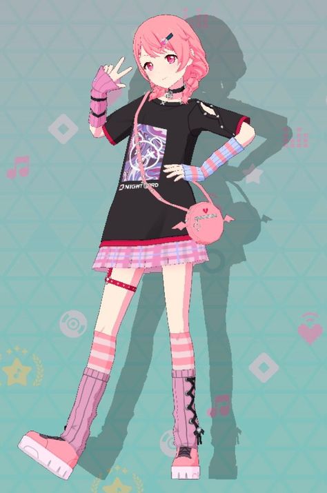 Game: Project Sekai Colorful Stage feat Hatsune Miku Emu Outfit, Hatsune Miku Costume, Fan Costume, Vocaloid Outfits, Miku Outfits, Hatsune Miku Outfits, Hatsune Miku Project Sekai, Miku Project Sekai, All Out Anime