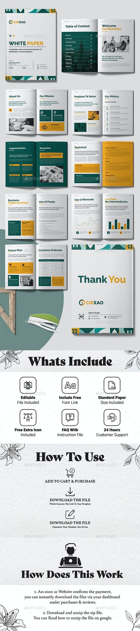 White Paper Layout - Brochures Print Templates White Paper Layout, White Paper Design Layout, White Paper Design, White Paper Template, Document Layout, Ebook Template Design, Brochure Design Layouts, Creative Typography Design, Brochure Design Creative