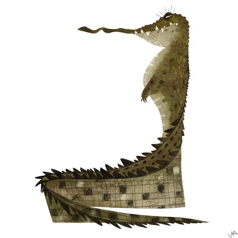 ArtStation - Crocodile, Nathan Pangilinan Crocodile Illustration, Alligators Art, Crocodile Design, Caricature Cartoon, Animal Caricature, Animal Illustration Art, Simple Artwork, Creature Artwork, Cartoon Animation