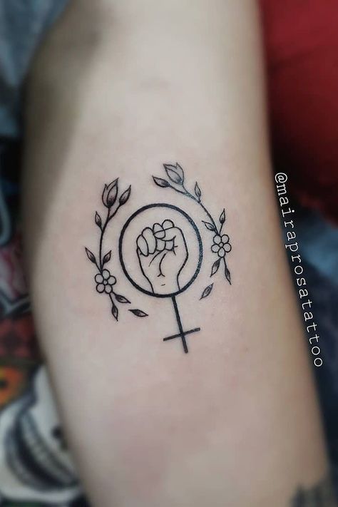 Feminism Tattoo, Equality Tattoos, Empowering Tattoos, Feminist Tattoo, Girl Power Tattoo, Power Tattoo, Back Of Shoulder Tattoo, Best Sleeve Tattoos, Best Friend Tattoos