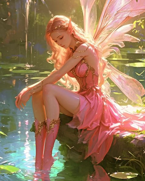 #art #glitter #beautiful #digitalart #aiart #ai #fantasy #follow #follow4more #comment #like #share #fairytale #artwork #fantasy #follow #sweet #instagood Fairy Garden Fantasy Art, Elves And Fairies Fantasy Art, Beautiful Fairy Art, Spring Fantasy Art, Cute Fairy Art, Dnd Pins, Fairytale Artwork, Fantasy Fairy Art, Woodland Elf