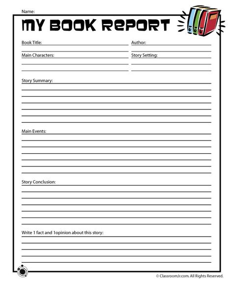 Free printable book report forms for elementary and middle school level readers. Homeschool Templates, 5th Grade Books, Book Report Template, 4th Grade Books, Elementary Librarian, Middle School Books, High School Books, Topic Sentences, Learn Portuguese