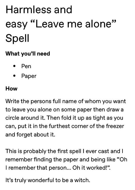 :: Leave Me Alone Spell • Hoodoo Witch Aesthetic, Acne Spell Witchcraft, Make Someone Leave Spell, Stfu Spell, Let Go Spell, Apology Spell, Leave Me Alone Spell, Miss Me Spell, Hair Spell