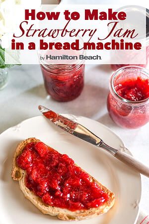 Breadmaker Jam Recipes, Strawberry Jam Bread, Bread Machine Jam, Recipes For Bread Machine, Make Strawberry Jam, Zojirushi Bread Machine, Garbage Bread, Jam Bread, Jelly Bread