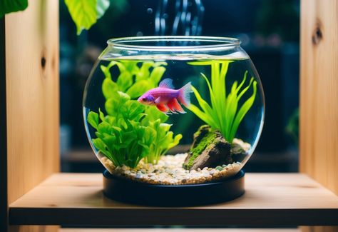 This guide provides essential care guidelines and best practices for setting up a betta tank, highlighting that a 1-gallon tank is generally too small to ensure the wellbeing of a betta fish. It discusses potential water quality issues and stress factors associated with such a small environment, stressing the importance of a proper habitat. Ideal for those considering a betta tank, offering insights into best care practices. Female Betta Fish, Betta Fish Tank Mates, Beta Tank, Female Betta, Health Equipment, Betta Tank, Betta Fish Tank, Bright Decor, Small Tank