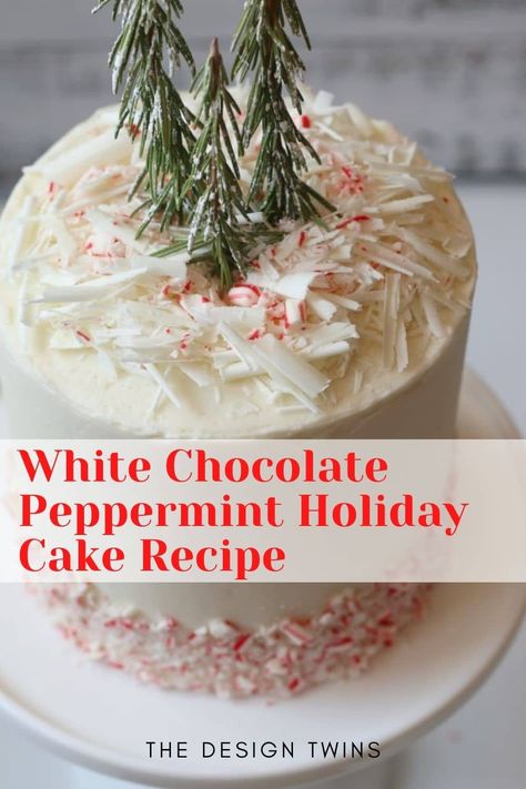 White Chocolate Peppermint Cake, Dessert For Christmas, Holiday Cake Recipes, Chocolate Peppermint Cake, Peppermint Dessert, Christmas Desserts Party, Peppermint Recipes, Peppermint Cake, White Chocolate Peppermint