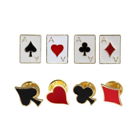 PRICES MAY VARY. Suitable for daily wear as an exquisite accessory to your clothes. Fashion and personalized Playing card suits brooch, special design for Christmas, carnival, and all casual occassion, suitable for all age and can be wore on any occasion. Nice gift for Valentines Day, Christmas, birthday and more. An ideal gift to your family or friend. Suitable for many occasions such as weddings, parties, proms and many other ceremonies and celebrations, or just for daily wearing. These are RANDOM style brooches. Creative and fashion jewelry, wearing this sparkling brooch makes you be unique, charming and the most shining person in the crowd. This chic trinkets can be used to decorate clothes (daily, work, dinner), and a stylish tassel pin will make your outfit more refined and attentive Lapel Pins Suit, Black Spades, Collar Pin, Random Style, Bag Badges, Collar Pins, Enamel Lapel Pin, Poker Cards, Enamel Brooch