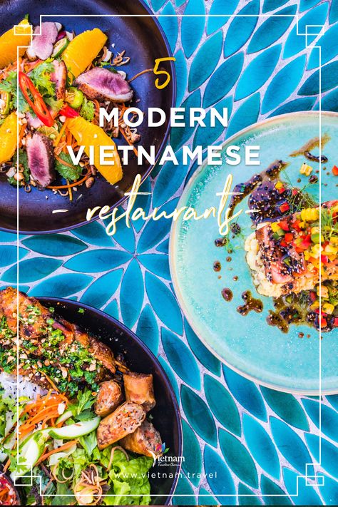 Vietnamese Fusion Food, Food Rolls, Eclectic Dishes, Modern Restaurants, Mint Yogurt Sauce, Vietnamese Food Recipes, Berry Coulis, Food Meme, Cool Restaurants