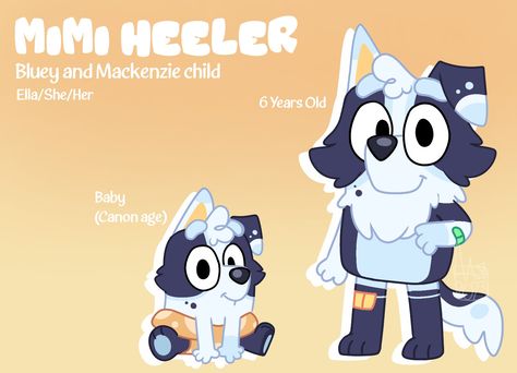 Bluey And Mackenzie Child, Bluey And Mackenzie Future Family, Mckenzie X Bluey, Mckenzie Bluey Pfp, Bluey Cartoon Nail Designs, Mackenzie And Bluey, Bluey X Mackenzie Fanart, Bluey Human Fanart, Bluey Ships Fanart