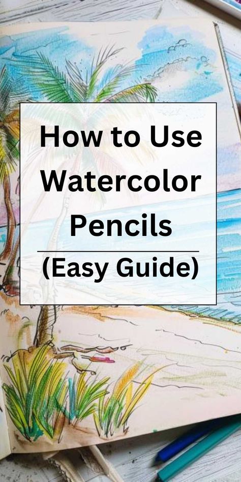 Dive into the vibrant world of watercolor art with our guide on 'How to Use Watercolor Pencils.' Perfect for beginners and experienced artists alike, this tutorial will teach you the techniques to blend, layer, and create stunning watercolor effects with pencils. #WatercolorPencils #ArtTutorial #WatercolorTechniques #DrawingTips #CreativeArt #DIYWatercolor #Sketching #ArtEducation #ColorBlending #ArtistsOnPinterest What To Draw With Watercolor Pencils, Using Watercolour Pencils, Watercolor Pencils Flowers, Watercolour Pencils For Beginners, Water Colour Pencils Drawings, Watercolor Pencil Art For Beginners Step By Step, Watercolor Pencil Art Ideas Inspiration, Watercolor Pencils For Beginners, Landscape Watercolor Tutorial