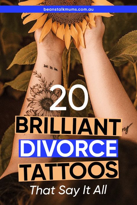 Tatoos After Divorce, Divorce Tattoos New Beginnings, Tattoos For After Divorce, Divorce Tattoo Ideas For Women, Tattoo Ideas For Divorced Women, Tattoo Ideas After Breakup, Tattoo Ideas Female After Divorce, Tattoo Ideas For Dv Survivors, Tattoos For Divorced Parents