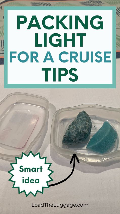 Packing light for a cruise tips.  Image is half a shampoo bar and half a conditioner bar in a soap container. Cruise Packing Checklist, Cruise Checklist, Alaska Travel Cruise, Alaska Cruise Packing, Royal Carribean Cruise, Cruise Italy, Cruise Packing Tips, Smart Packing, Carribean Cruise