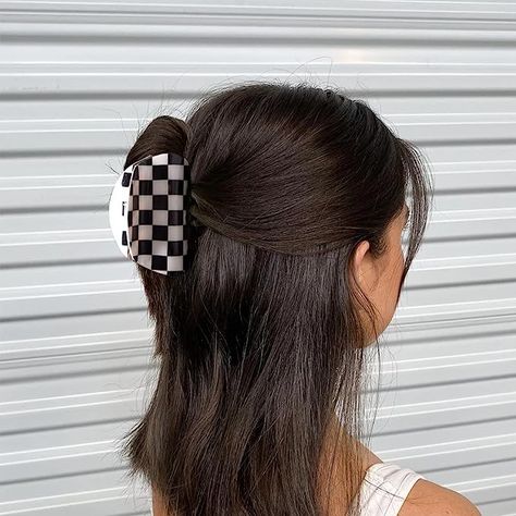 Amazon.com: Bmobuo 3Pcs Checkered Claw Clip, Vintage Checkered Hair Clip Y2K Hair Barrettes for Y2k Hair Accessories, Y2k Hair, Hair Claws & Clips, Claw Clip, Girls Hair Accessories, Hair Claw, Hair Barrettes, Hair Accessories For Women, Aesthetic Hair