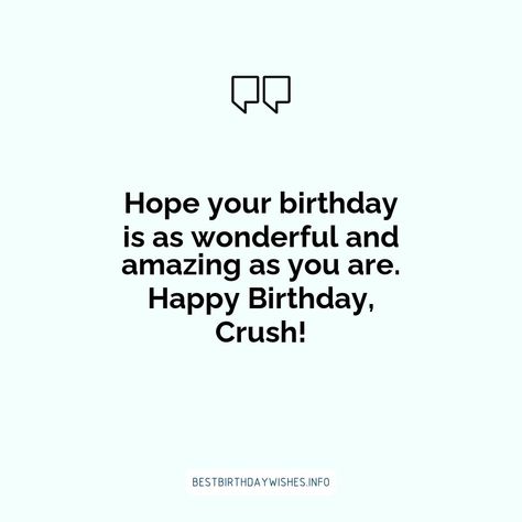 Birthdays are a wonderful opportunity to express your love and appreciation for the special people in your life. If you have a crush, their birthday i... | # #BirthdayWishes Check more at https://www.ehindijokes.com/birthday-wishes-for-crush/ Happy Birthday Wish For Crush, How To Wish Happy Birthday To Crush, Crush Birthday Wishes, Birthday Message For Crush, Birthday Wishes For Crush Boy, Birthday Wishes For Special Person, Birthday Wishes For Crush, Birthday Sentence, Cute Sentences