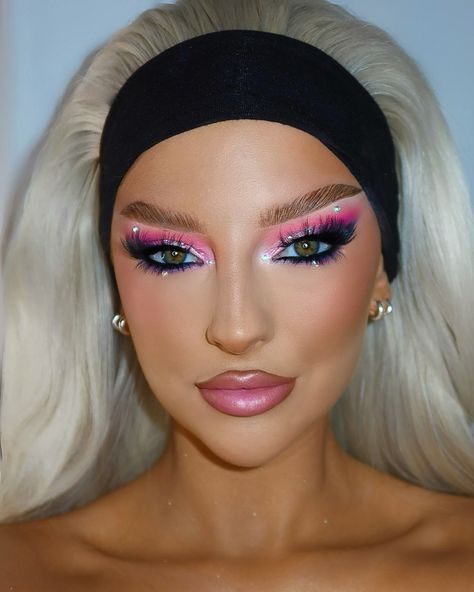 Diamond Makeup, Ballerina Barbie, Barbie Makeup, Pink Barbie, Pink Gem, Beat Face, Halloween Makeup, Makeup Ideas, Makeup Looks