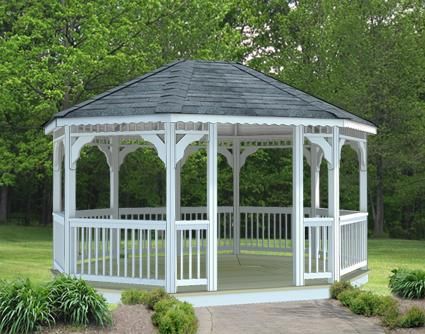 with screens Octagon Gazebo, Gazebo Ideas Backyard, Rectangle Gazebo, Wooden Garden Gazebo, Round Fire Pit Table, Modular Outdoor Kitchens, Gazebo Ideas, Glass Fire Pit, Rectangular Fire Pit