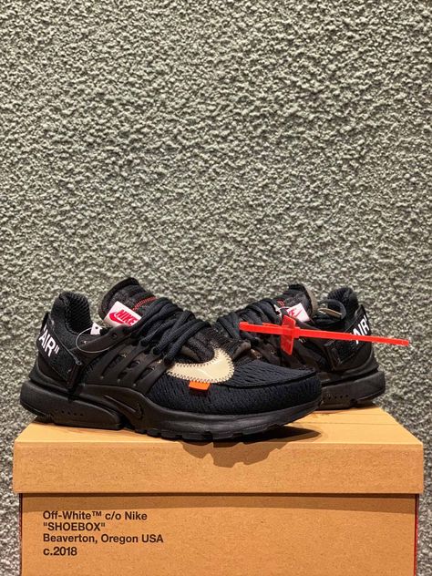 Off White Presto, Off White X Nike, Nike Presto, Air Presto, Nike Air Presto, Blazer Mid, Stylish Mens Outfits, Christmas List, Jordan 1