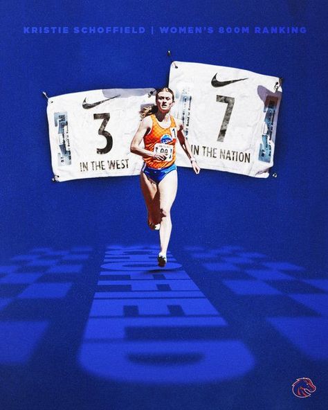 Track And Field Sports, Hope College, Senior Banner, Cross County, College Poster, Track Pictures, Track Meet, Sports Design Inspiration, Boise State