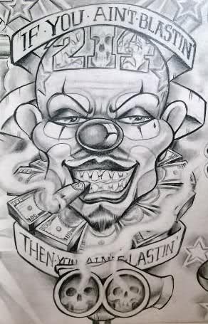 Tattoo Gangster, Boog Tattoo, Chicano Tattoos Lettering, Prison Drawings, Gangster Tattoo, Gangster Drawings, Tattoo Cartoon, Lily Tattoo Design, Gangsta Tattoos