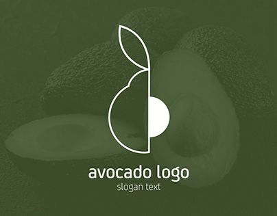 Avocado Logo Design, Organic Graphic Design, Organic Food Logo, Solar Planet, Avocado Design, Juice Logo, Avocado Juice, Avocado Plant, Fruit Shop