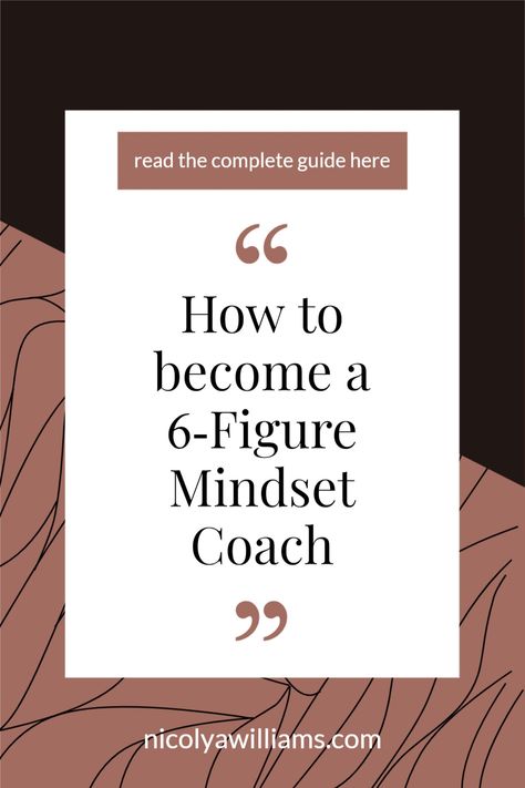 Coaching is the second fastest growing industry next to IT and we all know how fast IT is growing. If you're thinking about starting a career in Mindset coaching, with mindset coaching and are curious on how to become a 6-figure Mindset Coach, click here to read the guide! How To Start A Coaching Business, Life Coach Certification, Life Coaching Business, Cognitive Behavior, Mindset Coach, Health And Wellness Coach, Business Life, Coaching Tools, Private Practice