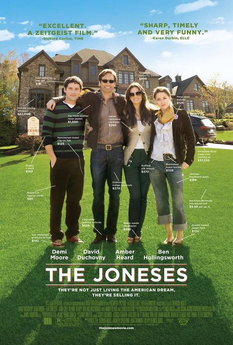 The Joneses (2010) The Joneses, Fake Family, Movies Worth Watching, Lauren Hutton, Free Films, David Duchovny, Demi Moore, Amber Heard, Popular Movies