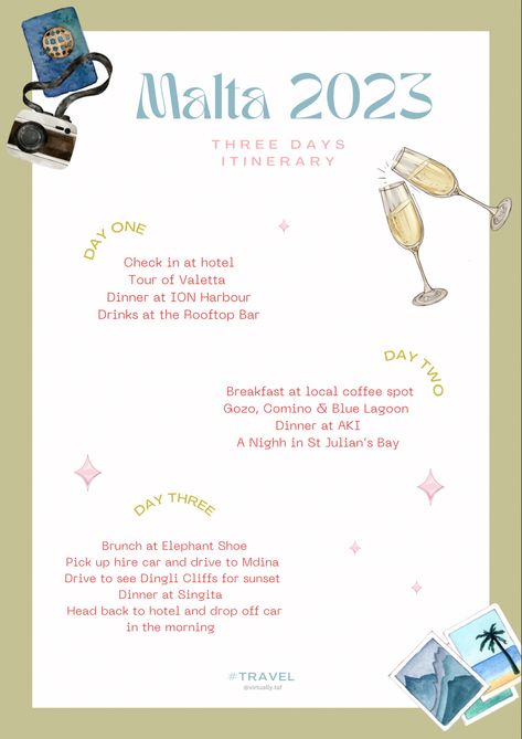 Malta 3 day itinerary perfect for bachelorettes and weekend getways Itinerary Aesthetic, Christmas North Pole Breakfast, Winter Wonderland London, Edinburgh Christmas, Christmas North Pole, Travel Template, North Pole Breakfast, Christmas Winter Wonderland, Mediterranean Aesthetic