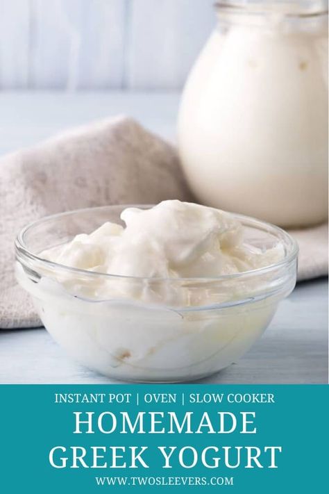 Vegan Greek Yogurt, Homemade Yogurt Recipes, High Protein Yogurt, Make Greek Yogurt, Instant Pot Yogurt, Homemade Greek Yogurt, Protein Yogurt, Full Fat Yogurt, Greek Yogurt Recipes