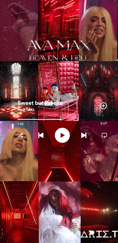 Ava Max - Sweet but Psycho Ava Max Sweet But Physco, Sweet But Physco Aesthetic, Sweet But Physco, Ava Max Aesthetic, Ava Max Wallpaper, Ava Max, Girl Dinner, Heaven And Hell, Music Heals