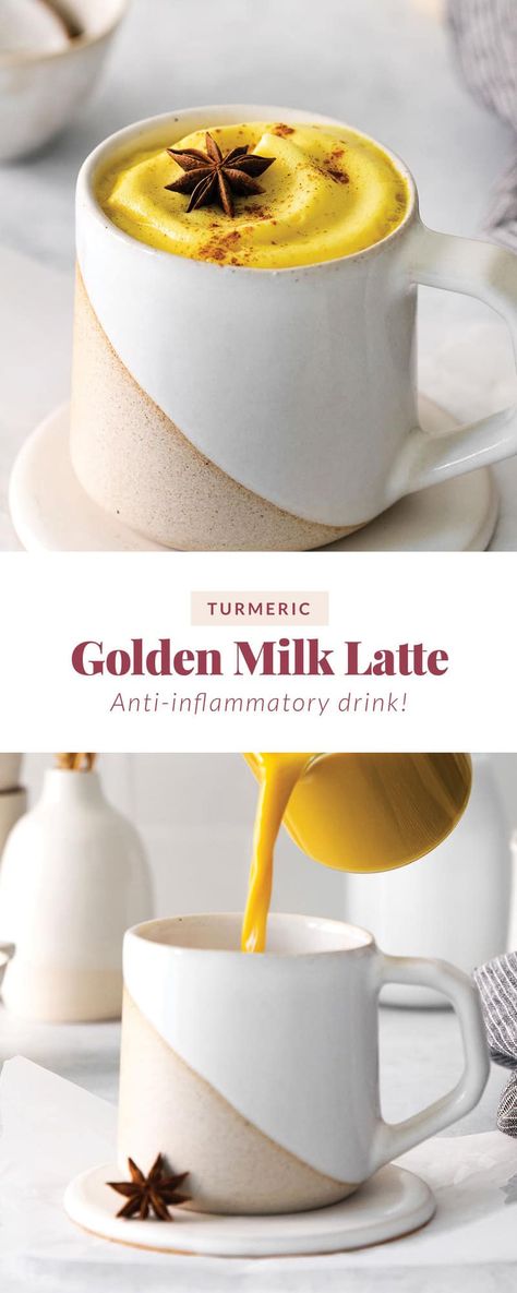 Golden Milk Recipe Turmeric, Almond Milk Drinks, Golden Milk Tea, Turmeric Latte Recipe, Turmeric Golden Milk, Recipes Chili, Pasta Bread, Golden Milk Recipe, Almond Milk Latte