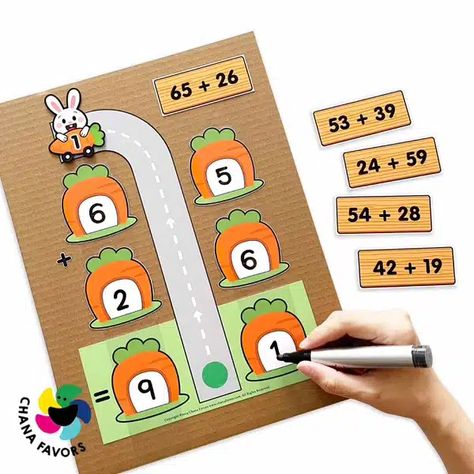 Home - CHANAFAVORS Easy Math Activities, Double Digit Addition, Montessori Toddler Activities, Game Based Learning, Kindergarten Learning Activities, Baby Learning Activities, Preschool Art Activities, Math Projects, Math Activities Preschool