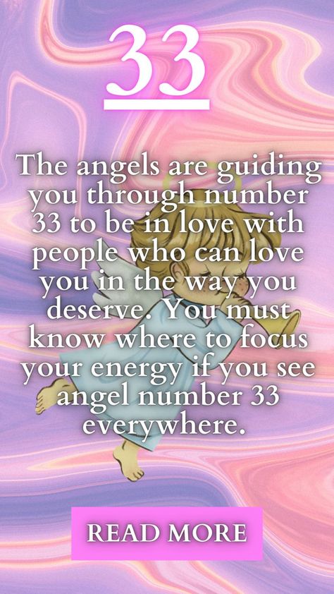 The angels are guiding you through number 33 to be in love with people who can love you in the way you deserve. You must know where to focus your energy if you see angel number 33 everywhere. 33 Angel Number Meaning, 7 Angel Number, 33 Meaning, 33 Angel Number, Spiritual Angels, Angel Spirit, Angel Number Meaning, To Be In Love, Seeing 33