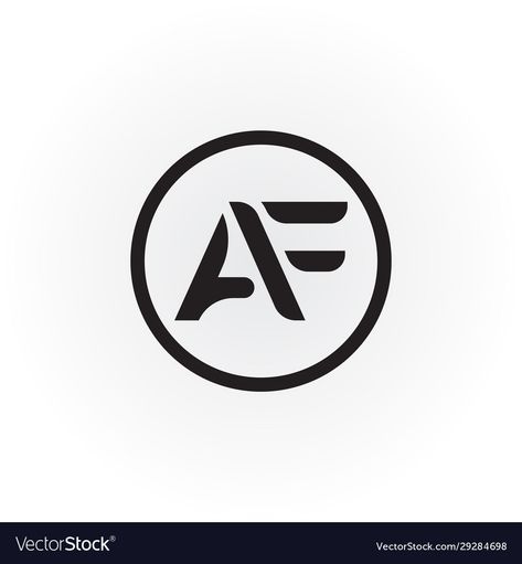 Af Logo Design Letter, Af Logo Design, Business Typography, Af Logo, Ae Logo, Letter Logo Inspiration, Happy New Year Vector, Framed Letters, Letter Icon