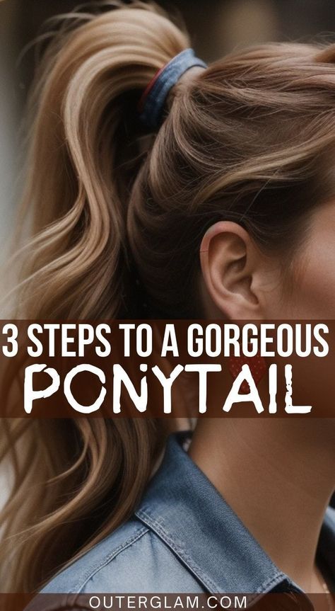 Whether it's a busy morning, a rushed evening, or you're simply looking for an elegant yet effortless hairstyle, achieving a gorgeous ponytail is within reach. If you wish to elevate your ponytail game with just 3 simple steps, this article is for you. Discover the secrets to crafting a stunning ponytail effortlessly, and enjoy a fabulous hairdo in no time. Ponytails Hairstyles For Wedding, Easy Casual Ponytail Hairstyles, Cute Ponytail Long Hair, Styled Ponytail Long Hair, Quick Cute Ponytails, Cute Summer Ponytails, Full Looking Ponytail, How To Style A High Ponytail, Sophisticated Ponytail Hairstyles