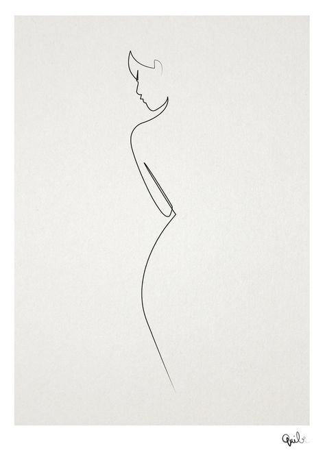 #art #illustration #drawing #sketching #design #GraphicDesign #artist #designer #illustrator #GraphicDesigner #PencilArt #France #Quibe #OneLine #SingleStroke Body Outlines To Draw, Female Back Silhouette, Tattoo Ideas Female Line Art, Line Body Art Drawings, Female Silhouette Line Art, Woman Silhouette Line Art, Female One Line Drawing, Female Line Tattoo, Female Silohettes