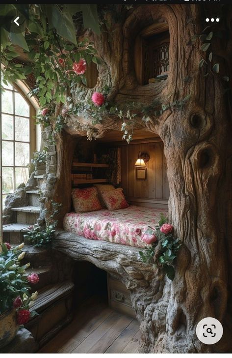 Casa Hobbit, Dream Bedroom Inspiration, Fantasy Rooms, Dream House Rooms, Fantasy House, Cozy Room Decor, Aesthetic Rooms, Dream Room Inspiration, Room Makeover Bedroom