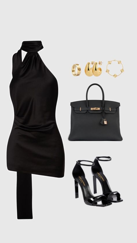 #datenight #classy #luxury #birkin #littleblackdress #ysl #cancleef #bottega #cartier #inspo #outfitinspo #girlsnightout #lasangeles #lasvegas #miami #la #tampa Ysl Outfit, Classy Going Out Outfits, Academia Aesthetic Outfit, Job Clothes, Party Fits, Future Outfit, Clothes Pictures, Diva Fashion, Summer Fashion Outfits