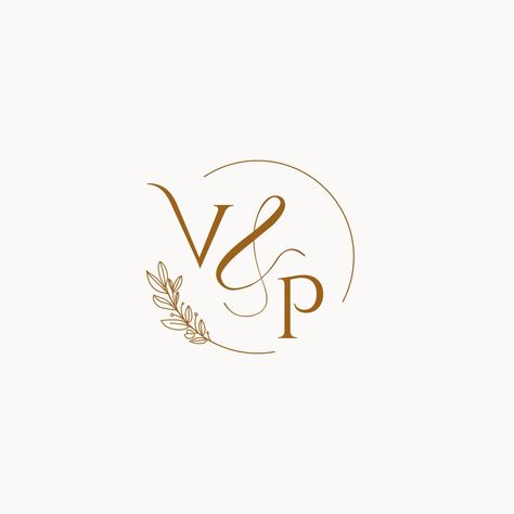 VP initial wedding monogram logo Vp Logo Design Letter, Vp Logo, Wedding Invitation Logo, Wedding Initials Logo, Invites Template, Wedding Illustration Card, Initials Logo Design, Wedding Logo Monogram, Wedding Logo Design