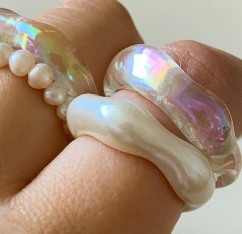 222 - https://www.instagram.com/p/CM5H_vZhP-D/?igshid=fwb... No Ordinary Girl, Mermaid Aesthetic, Wave Ring, Funky Jewelry, Dream Jewelry, Jewelry Inspo, Pretty Jewellery, Cute Jewelry, Little Things