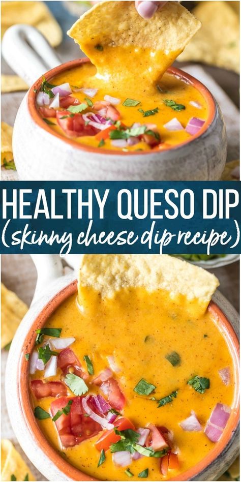 Healthy Cheese Dip, Easy Healthy Dips, Healthy Queso, Keto Queso, Dip Healthy, Healthy Dip Recipes, Healthy Appetizers Easy, Cheese Queso, Healthy Cheese