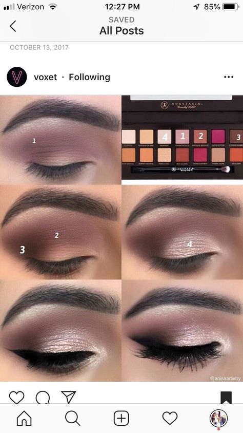 Eyeshadow Step By Step, Trendy Eyeshadow, Eyeshadow Tips, Makeup 101, Eye Makeup Steps, Makeup Step By Step, Makijaż Smokey Eye, Eye Makeup Tips, Makeup Items