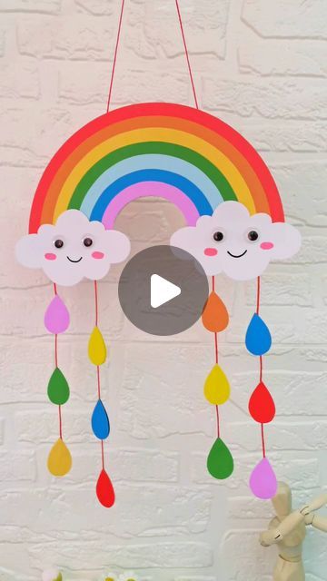 paper crafts creator on Instagram: "Title: "Springtime Delights: Easy and Colorful Handmade Crafts!"  Hashtags: - #KindergartenHandmade - #HandmadeDIY - #ParentChildHandmade - #ChildrensCreativeHandmade - #SpringHandmade" Rainbow Crafts Preschool, Easy Paper Crafts For Kids, Craft Bazaar, Rainbow Project, Rainbow Activities, Easy Art For Kids, Diy Sewing Gifts, Crafts Preschool, Bazaar Crafts