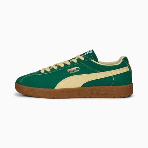 Green Puma Shoes, Funky Sneakers, Puma Shoes Women, Unisex Shoes Sneakers, Bowling Shoes, Shoes Puma, Green Sneakers, Puma Sneakers, Puma Women